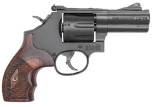 Smith & Wesson 170170 Model 586 Performance Center L-Comp 357 Mag Blued Carbon Steel 3" Ported Full Lug Barrel, 7rd Cylinder & L-Frame, Checkered Altamont Rosewood Grip, Titanium Front Night Sight