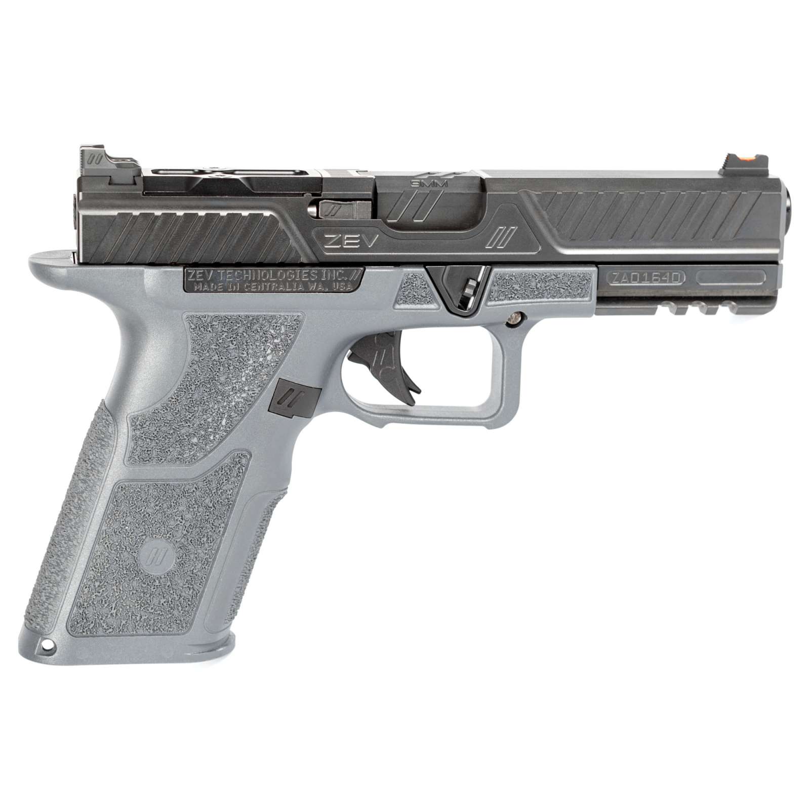 ZEV OZ9 COMBAT 9MM PSTL STNDRD SLIDE GRY GRIP - Image 2