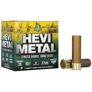 HEVI-Shot HEVI-Metal Longer Range Shotshell 12ga 3.5" 1-1/4 oz 1500 fps #4 25/ct