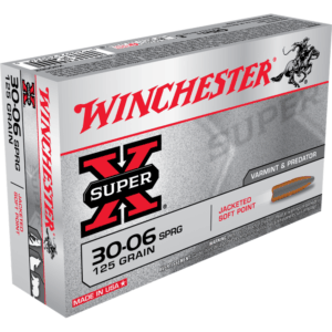 Winchester Super-X Rifle Ammunition .30-06 Sprg 125 gr. PSP 3140 fps 20/ct