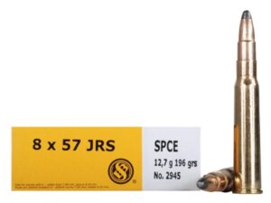 Sellier & Bellot Rifle Ammunition 8x57JRS 196 gr SPCE 2380 fps - 20/box