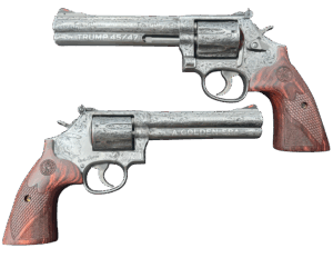 SMITH & WESSON 686 PLUS DLX STS 357MAG 6" 7RD DA/SA TRUMP GOLDEN ERA DEEP ENGRAVED