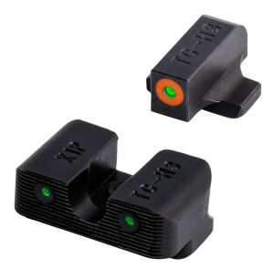 TruGlo TG231X1C Tritium Pro Black | Green Tritium Orange Outline Front Sight Green Tritium Rear Sight