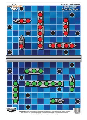 Birchwood Casey 35581 Pregame  Battle at Sea Paper Hanging Universal 12" x 18" Blue 100 Per Pkg