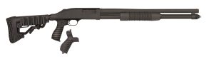 Mossberg 50695 590 Tactical 12 Gauge 8+1 3" 20" Cylinder Bore Barrel, Matte Blued Metal Finish, Dual Extractors, FLEX Component 6 Position Stock w/FLEX Pistol Grip & Recoil Pad