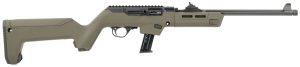 Ruger 19131 PC Carbine Takedown 9mm Luger 17+1 16.10" Threaded/Fluted Barrel, Type III Hard Coat Anodized Aluminum Alloy Receiver, OD Green Magpul PC Backpacker Stock, Optics Ready