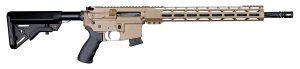 Alexander Arms RTA17DE Tactical 17 HMR 10+1 18" Black Fluted/Threaded Barrel, Picatinny Rail Flat Dark Earth Cerakote Aluminum Receiver, Black B5 Bravo Synthetic Stock