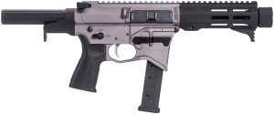 Maxim Defense MXM48174 CPS MD9 9mm Luger Caliber with 5.50" Barrel, Urban Grey Anodized Metal Finish, Black Maxim CQB Brace & Polymer Grip Right Hand