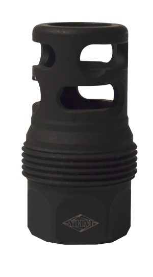 Yankee Hill 4445MB24B sRx Q.D. Muzzle Brake Short Black Phosphate Steel with 11/16"-24 tpi for sRx Adapters