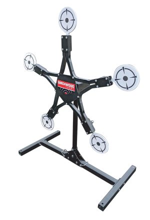 Birchwood Casey TXSPT Texas Star Plinking Target Handgun/Rifle/Shotgun Black/Gray AR500 Steel Star 0.37" Thick Standing