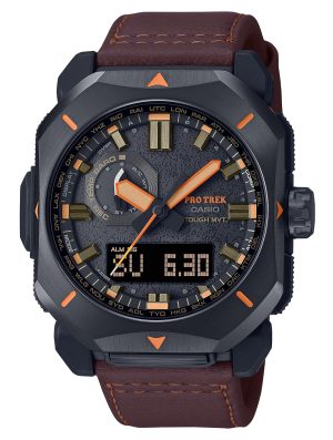 G-shock/vlc Distribution PRW6900YL5 Casio Pro Trek Black/Brown Size 145-215mm Features Digital Compass