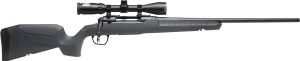 Savage Arms 32180 Axis 2 XP Combo Full Size 270 Win 4+1 22" Black Sporter Barrel, Black Carbon Steel Receiver Drilled & Tapped, Gray Fixed Synthetic Stock, Weaver 3-9x40mm Scope, Right Hand