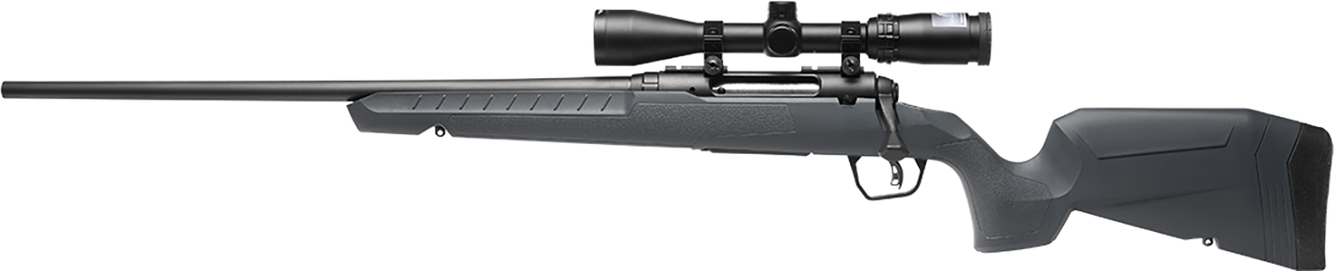Savage Arms 32213 Axis 2 XP Combo 270 Win 4+1 22" Black Sporter Barrel, Black Drilled & Tapped Steel Receiver, Fixed Gray Synthetic Stock, Left Hand, Boresighted 3-9x40