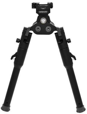 Warne 7921M Skyline Pro Bipod  Black Anodized QD Picatinny Head with Lite Legs