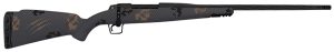 Fierce Firearms TWROG270WIN22BT Twisted Rogue 270 Win 22" Armour Lube Black Steel Threaded Barrel, Drilled & Tapped Steel Receiver, LR Negative Comb Trophy Camo Carbon Fiber Stock