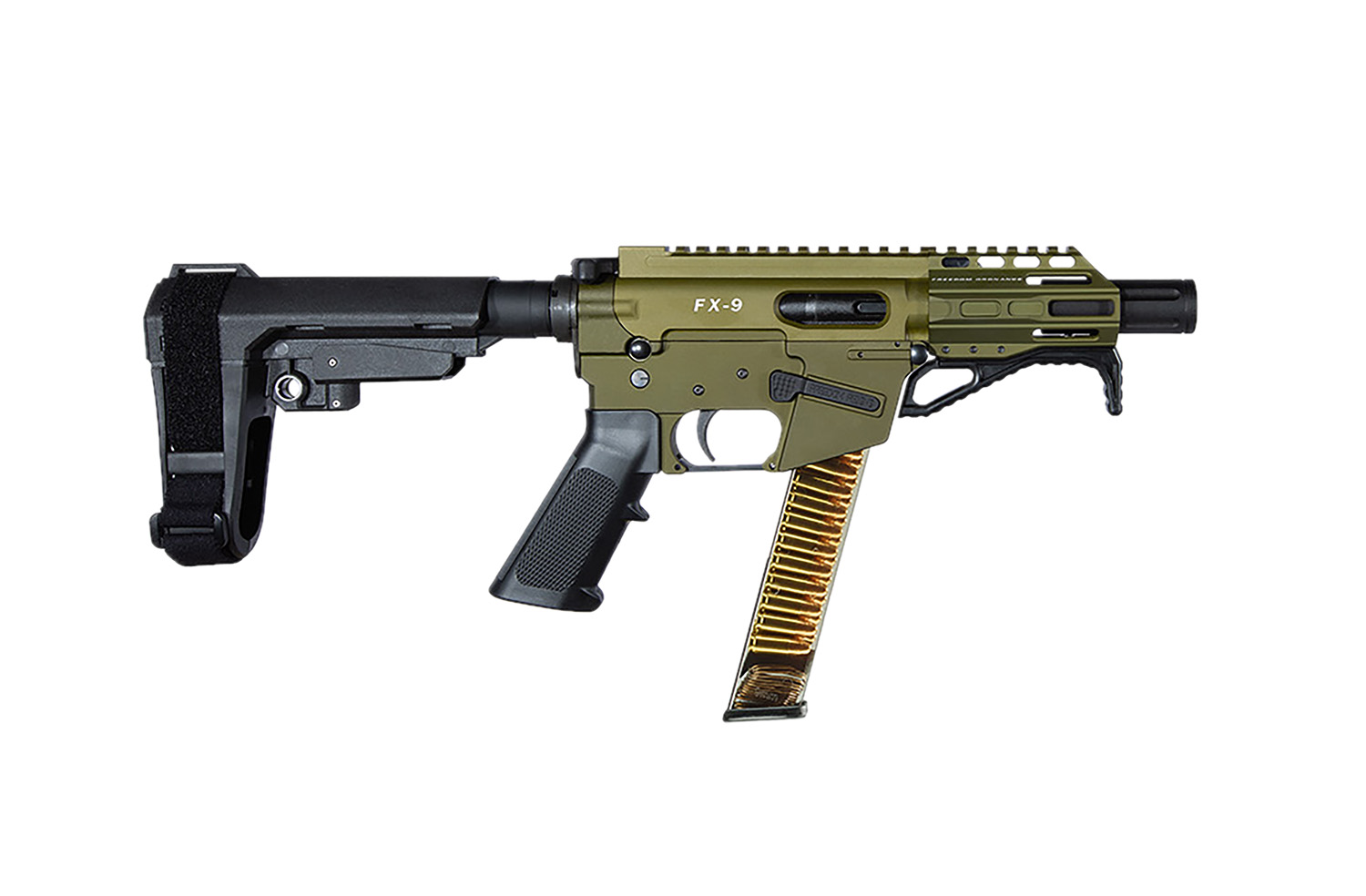 FREEDOM ORDNANCE FX9P4S-ODG FX9P 9mm Luger 31+1 4" OD Green