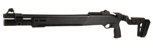 Langdon Tactical Tech LTT1301HBCFBLK Beretta 1301  3" 7+1 18.50" Black Heat Shield Barrel, Black Anodized Aluminum Receiver, Black Chisel Folding Synthetic Stock, Beretta Patrol Forend