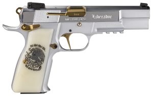 Girsan 391455 MCP 35 Liberador 9mm Luger, OPS with Accessory Rail, Gold Controls, Pearl Engraved Grips