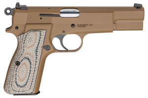Springfield Armory HP920 SA-35  9mm Luger 15+1 4.70" Stainless Steel Barrel, Coyote Brown Cerakote Steel Serrated Slide, Coyote Brown Cerakote Steel Frame w/Beavertail, G10 Grip