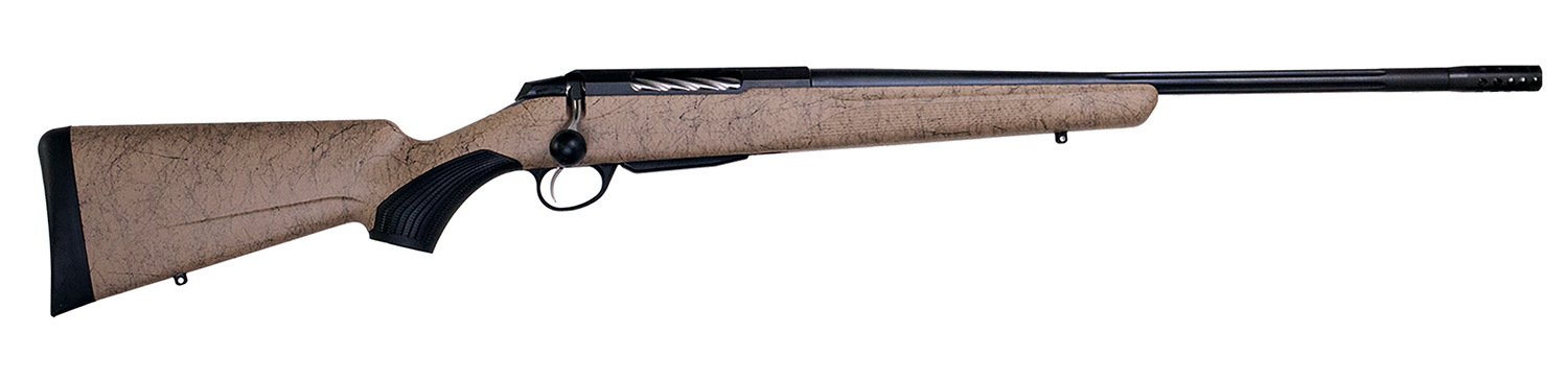 Tikka JRTXRT320 T3x Roughtech 30-06 Springfield 3+1 24.30" Black Fluted Threaded Barrel, Black Steel Drilled & Tapped Receiver, Tan Roughtech Synthetic Stock, Right Hand