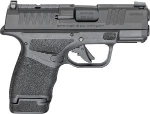 Springfield Armory HC931380BOSP Hellcat OSP Micro Compact 380 ACP 13+1 3" Black Melonite Steel Barrel & Optic Ready/Serrated Slide, Black Polymer Frame w/Accessory Rail, Adaptive Texture Grip
