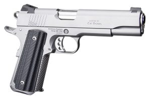 Ed Brown BASESS2A 1911 2nd Amendment 45 ACP 5" Stainless Steel Barrel, Serrated Slide & Frame, Black Alien G10 Grip, Right Hand
