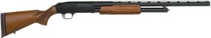 Mossberg 52132 500 Bantam Youth 12 Gauge Pump 3" 5+1 24" Blued Vent Rib Barrel, Blued Steel Receiver, Fixed Hardwood Stock, Right Hand, Accu-Set Chokes