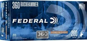FEDERAL 360 BUCKHAMMER 200GR POWER-SHOK 20 RD/BX 10 BX/CS
