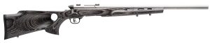Savage Arms 96972 B.MAG Target Full Size 17 WSM 8+1 22" Matte Stainless Heavy Barrel, Matte Drilled & Tapped Stainless Steel Receiver, Matte Gray Thumbhole Laminate Stock, Right Hand