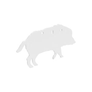 Birchwood Casey AR500 3/8" Silhouette Plate Target 3-Hole Boar