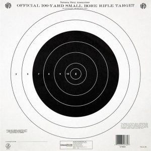 Champion Official NRA Paper Targets TQ-4(P) 100 yd Small Bore Rifle Single Bull 100/ct
