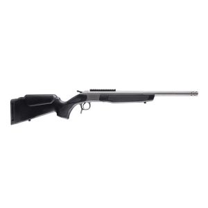 CVA Scout TD Single Shot Rifle 450 BUSHMASTER 22" Threaded Stainless Barrel Black Stock 0 MOA Pic Rail