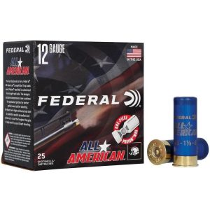 Federal All American Shotshells 12ga 2-3/4" 1oz 1200 fps #8 25/ct