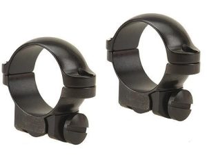 Leupold 2-Piece Solid Steel Ringmounts - Ruger No. 1 & .77/22 1" Low Gloss Black