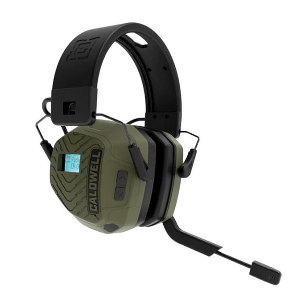 Caldwell EMax Pro Series Electronic Ear Muffs 23dB BT Two Way Communication OD Green