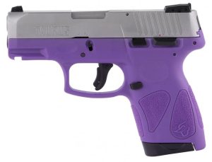 Taurus G2S Handgun 9mm Luger 7rd Magazines 3.2" Barrel Stainless Slide/Dark Purple Grip