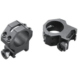 Weaver 4-Hole Skeleton Aluminum Scope Rings 1" High Matte