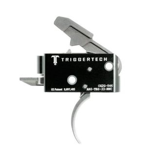TriggerTech AR15 Competitive Curved Trigger 2 Stage Stainless Steel/Black