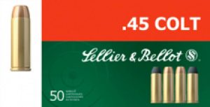 Sellier & Bellot Pistol & Revolver Ammo .45 Long Colt 250 gr LFN 50/Box
