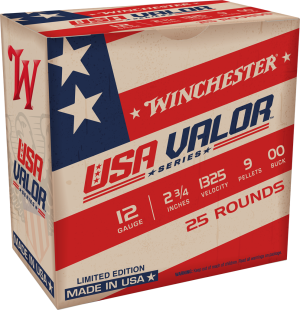 USA VALOR 12G 2-3/4" 00BK 9 PLT