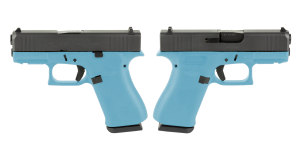 GLOCK G43X 9MM PISTOL 3.41" TIFFANY BLUE NIGHT SIGHTS 2-10RD MAGS