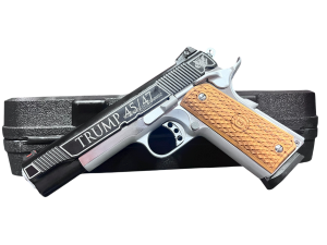 AMERICAN CLASSIC GOVERNMENT 1911 5" 9MM TRUMP 45/47 CHROME/BLACK 8RD
