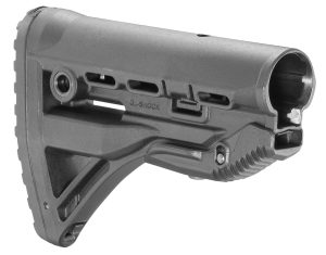 FAB Defense FXGLSHOCK GL-Shock  Buttstock for M16/ M4 w/Anti-Rattle Mechanism Black Polymer