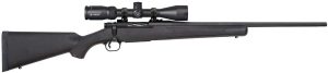 MOSSBERG PATRIOT 350 LEGEND RIFLE 22" T.B. BLACK SYNTHETIC, 4RD MAG, VORTEX 3-9X40 SCOPE
