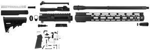 TacFire SSRK9MM16LPK AR Build Kit Sports South Exclusive 9mm Luger AR-15 Black Nitride Steel 1/2"x36