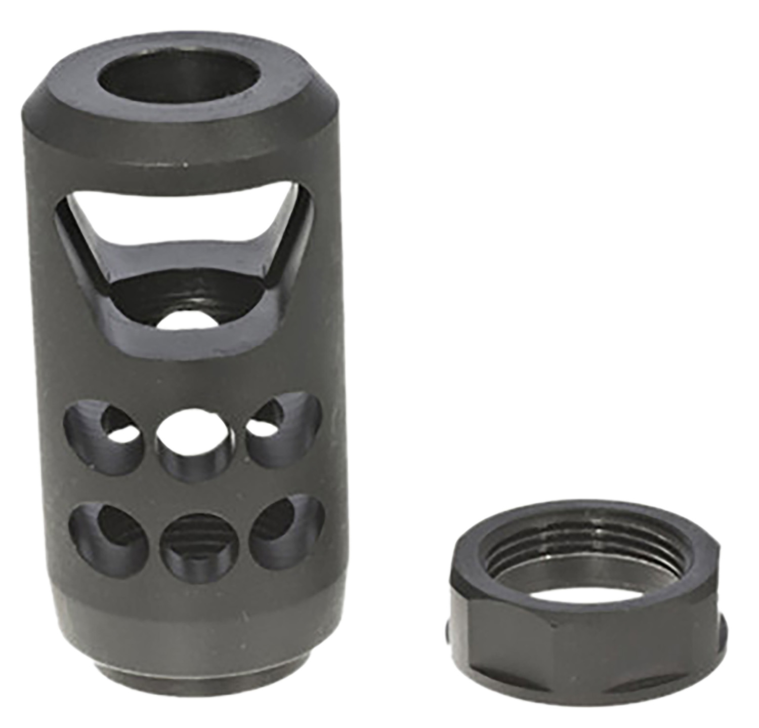 Ruger 90641 American Ranch Muzzle Brake fits American Ranch .450 Bushmaster/ Marlin Lever-Action .45-70 Govt, Alloy Steel w/Matte Black Finish, 11/16"x24 Threads, 2.20" OAL x 1" Diameter