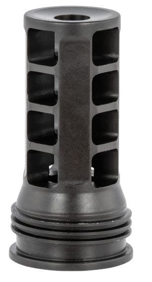 Huxwrx 1628 QD 762 Muzzle Brake Black with 1/2"-28 tpi Threads &  2.30" OAL for 30 Cal AR-Platform