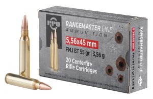PPU PPRM5561M Rangemaster  5.56x45mmNATO 55gr Full Metal Jacket Boat Tail/1000rds *Sold by Case *Includes Metal Can