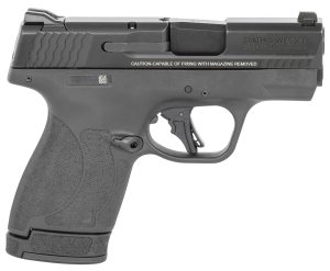 Smith & Wesson 13246 M&P Shield Plus Micro-Compact Frame 9mm Luger 13+1, 3.10" Black Armornite Stainless Steel Barrel & Serrated Slide, Matte Black Polymer Frame,  Thumb Safety