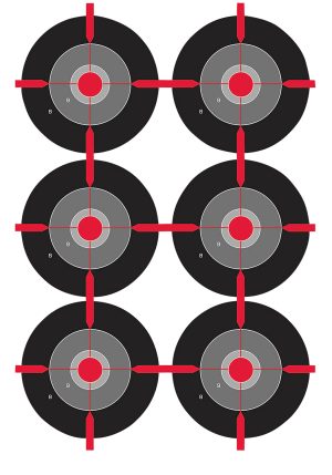 Birchwood Casey 35703 Dirty Bird  Bullseye Tagboard Target 12" x 18" 100 Per Pkg
